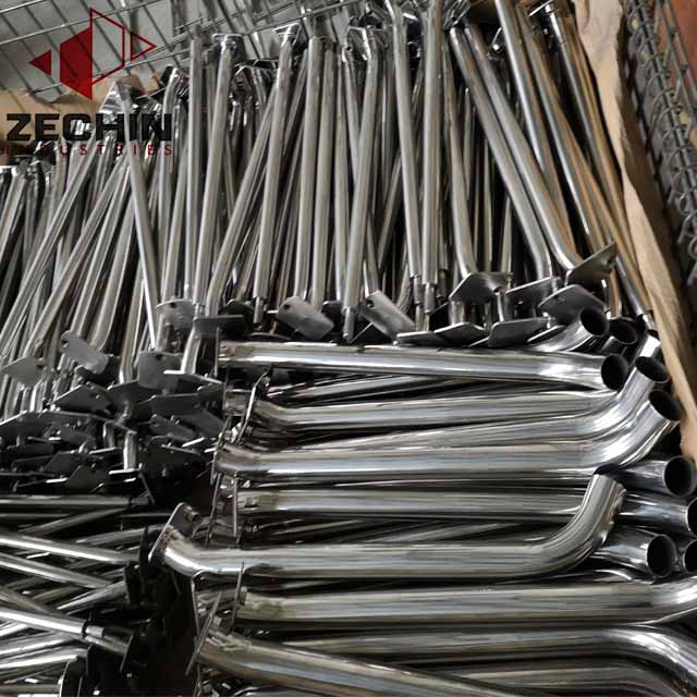 custom bent tubular parts bending steel tube handles